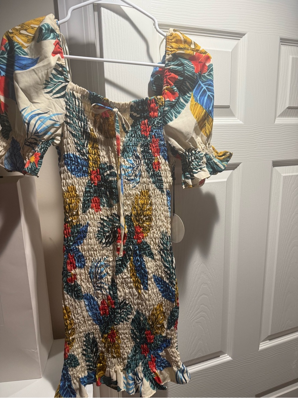 Floral Summer Dress - Cream Multicolor